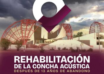Anuncia el alcalde Beto Granados que después de 13 años, la Concha Acústica será rehabilitada