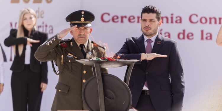 Beto Granados encabeza el Día de la Bandera en Matamoros: “La Patria es Primero”