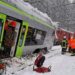 Avalancha provoca descarrilamiento de tren en Suiza; cinco personas resultan heridas en Valais