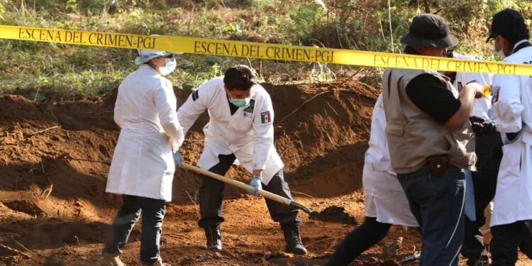 Aumentan a 43 los cuerpos hallados en fosa clandestina en Guanajuato; colectivos denuncian posible subregistro oficial
