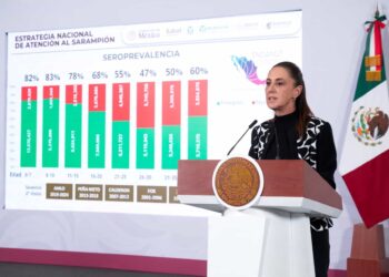 “Guardar la calma”: Sheinbaum garantiza 28 millones de vacunas y unifica estrategia nacional contra el sarampión