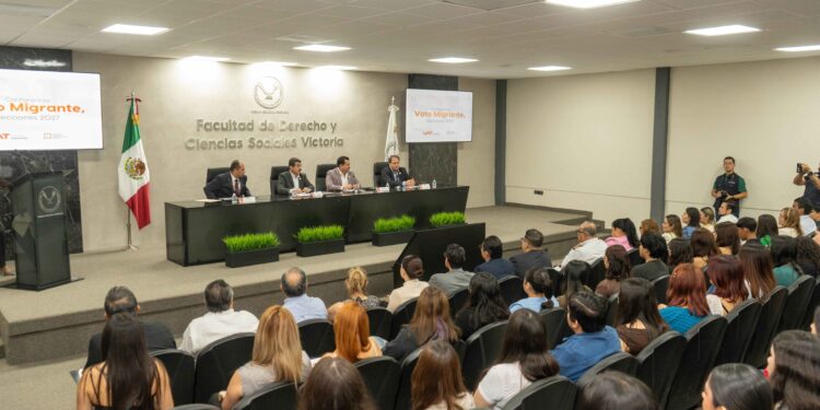 Exponen en la UAT conferencia “Voto Migrante, Elecciones 2027”