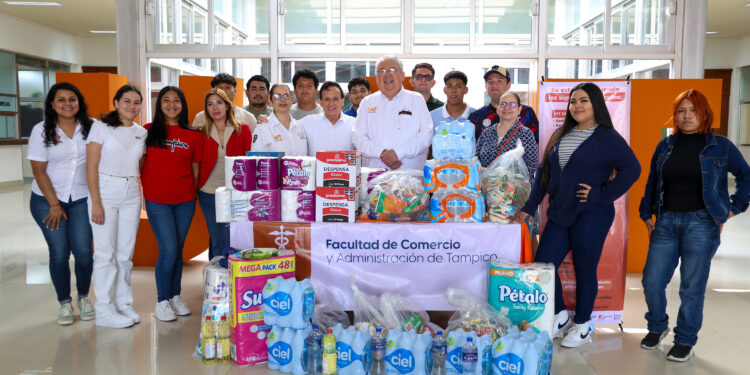 Envía la UAT víveres en apoyo a damnificados de Reynosa