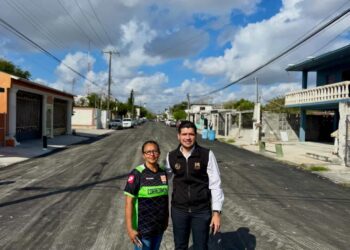 Infraestructura en Matamoros: Rehabilitan la calle Vicente Suárez