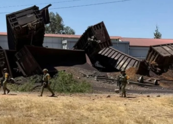 Descarrilamiento de tren en Aguascalientes; deja un muerto y seis heridos