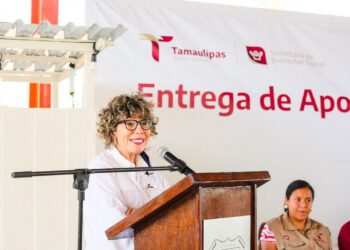 Entrega SEBIEN apoyos sociales en Cruillas