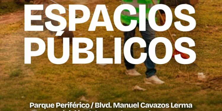 Cuadrillas municipales realizan labores de limpieza y mantenimiento en espacios públicos