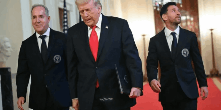 Trump recibe a Messi en la Casa Blanca tras el título del Inter Miami