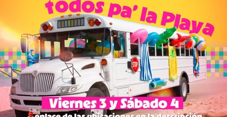 ¡Todos pa’ la playa! Habrá transporte gratuito a Playa Bagdad este fin de semana