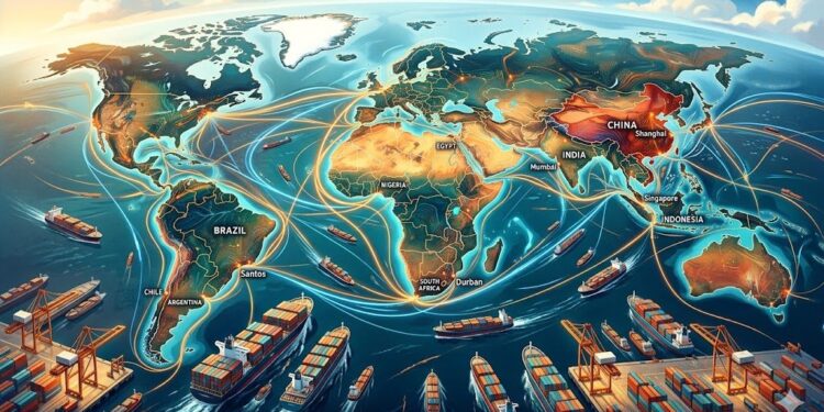 El comercio Sur-Sur: cómo los países emergentes están redibujando el mapa del comercio mundial