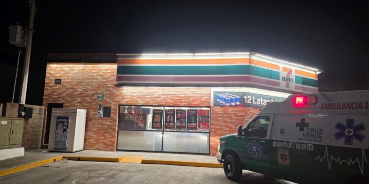 Matamoros asalto a 7 Eleven