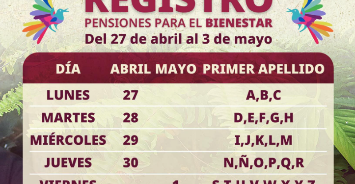 Inicia registro para pensiones de adultos mayores y mujeres en Matamoros