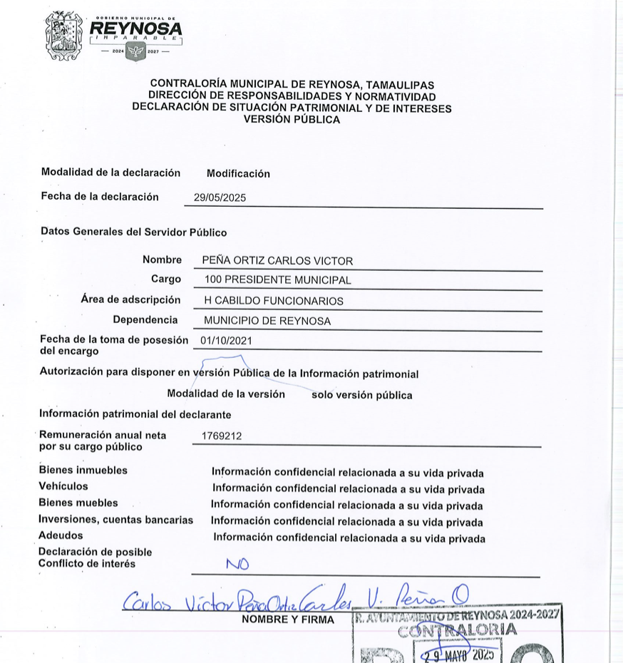 Declaración Patrimonial-Carlos Peña