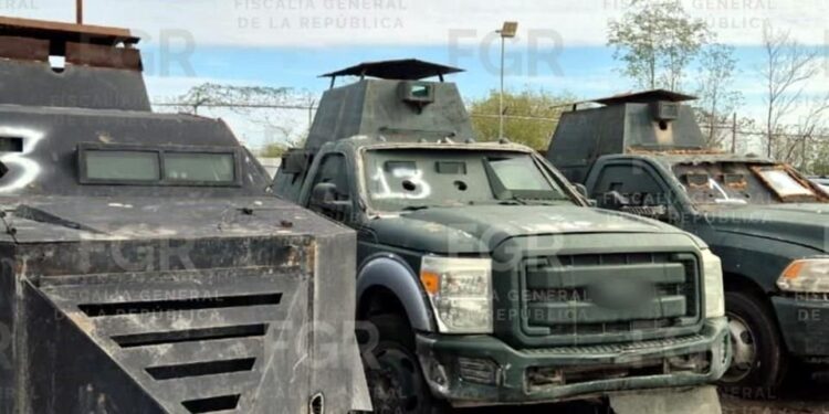 FGR destruye vehículos en Reynosa