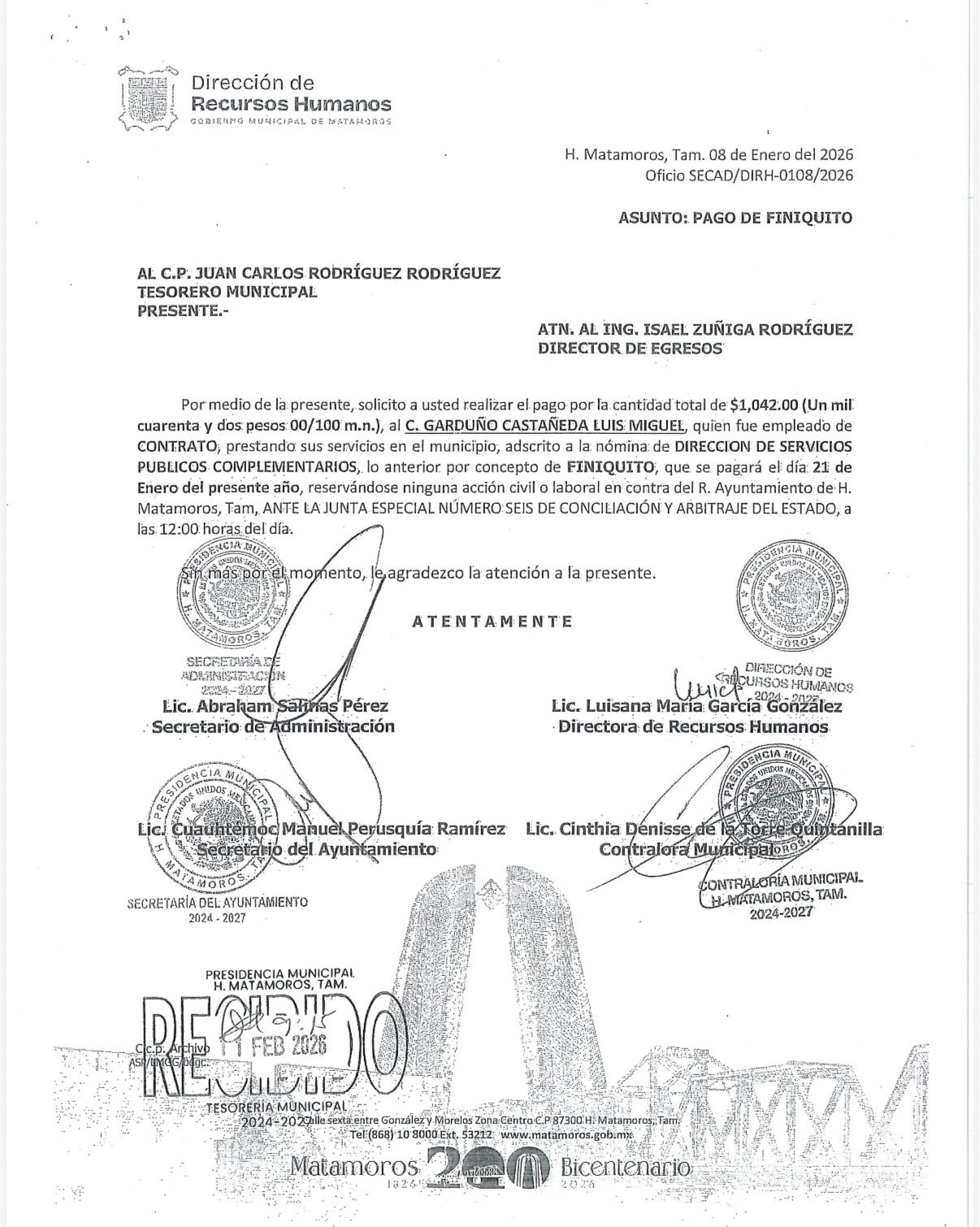 Finiquito-Luis Miguel Garduño