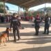 Revisión de mochila en escuelas de Matamoros