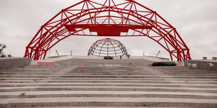 Rehabilitan Concha Acústica de Matamoros tras años en abandono