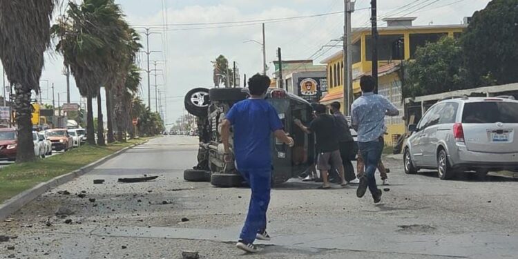 Tres accidentes viales se registraron en Matamoros entre el 21 y 22 de abril