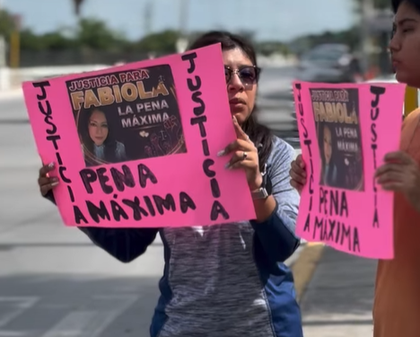 Con protesta en Matamoros exigen pena máxima por feminicidio de Fabiola López