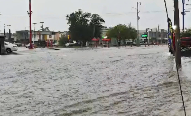 Apagones e inundaciones en Reynosa hoy por lluvias
