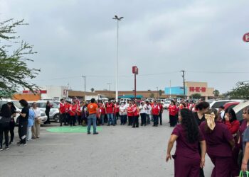 Simulacro de sismo en Matamoros paniquea a despistados (VIDEO)