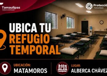 Abren refugio temporal por lluvias en Matamoros y Reynosa; ve su ubicación