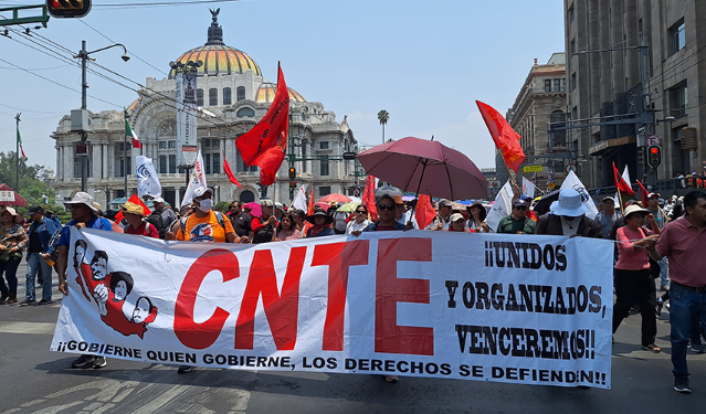 CNTE acuerda continuar con protestas en CDMX y estos estados