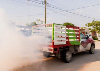 Refuerza Gobierno de Beto Granados acciones de fumigación preventiva en Los Palmares