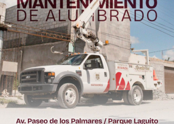 Gobierno de Matamoros fortalece el mantenimiento del alumbrado público en diversos sectores de la ciudad