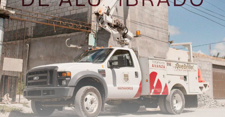 Gobierno de Matamoros fortalece el mantenimiento del alumbrado público en diversos sectores de la ciudad