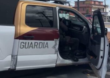 Choca patrulla de Guardia Estatal con particular en Reynosa
