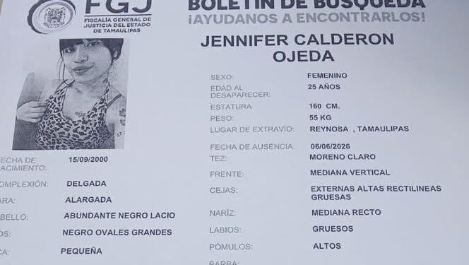 Cuerpo hallado en hielera en Reynosa era de Jenifer, joven desaparecida