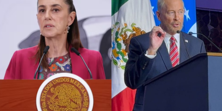 Sheinbaum y embajador de EU chocan posturas sobre el narco y soberanía