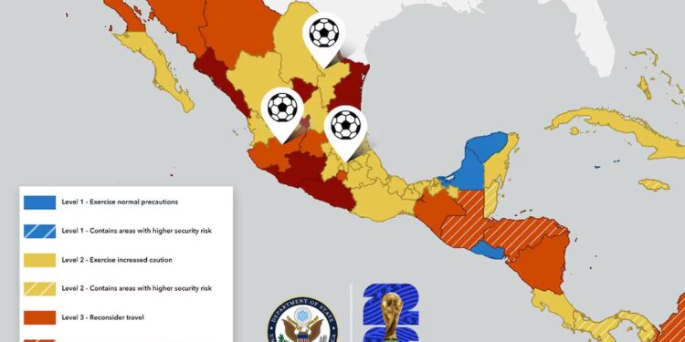 Antes del Mundial EU emite alerta de viaje a Tamaulipas y estos estados