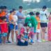 Disfrutan liberación de crías de tortuga lora en Playa Miramar
