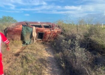 Volcadura en autopista Matamoros-Reynosa deja 3 muertos