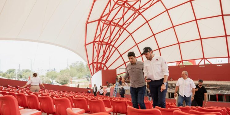 Supervisa Beto Granados rehabilitación integral de la Concha Acústica del Parque Olímpico