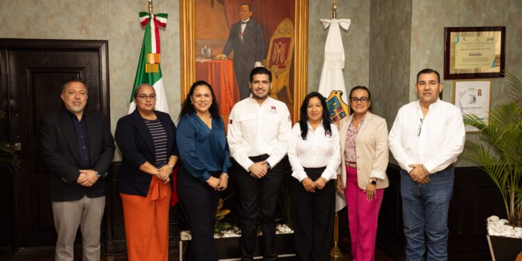 Refuerza Beto Granados coordinación con el Tecnológico de Matamoros; el municipio será sede del Evento Nacional de Escoltas y Bandas de Guerra
