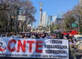 CNTE retira plantón de CDMX tras obtener fondos del gobierno federal