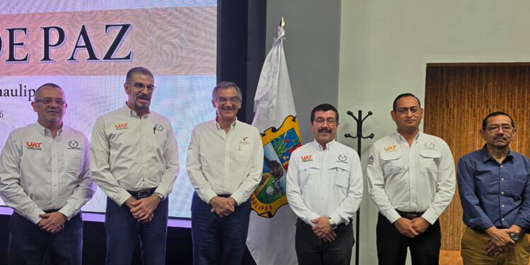 Rector de la UAT presenta avances del Atlas de Riesgos ante el gobernador en la Mesa de Paz
