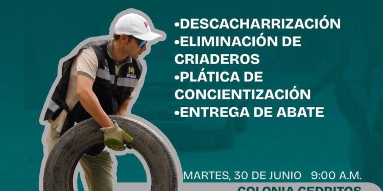 Beto Granados fortalece las jornadas de descacharrización para prevenir el dengue en Matamoros