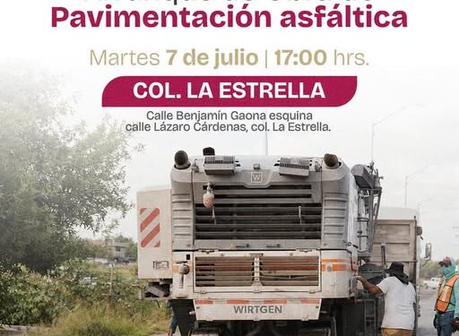 Beto Granados impulsa nueva obra de pavimentación en la colonia La Estrella