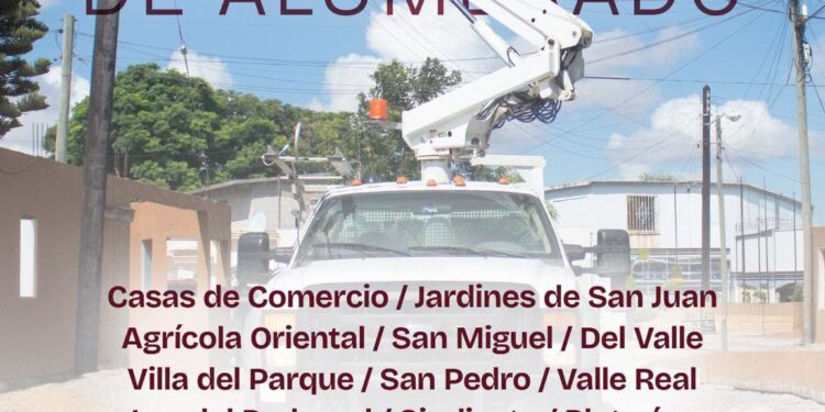 Beto Granados fortalece el mantenimiento del alumbrado público en diversos sectores de Matamoros