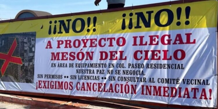 Vecinos de Paseo Residencial rechazan iglesia y anexo en Matamoros