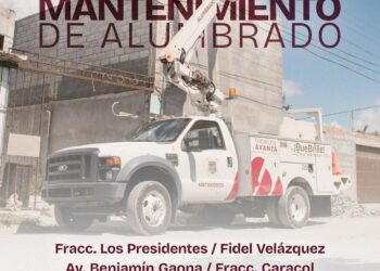 Beto Granados fortalece el alumbrado público con trabajos permanentes en distintos sectores de Matamoros