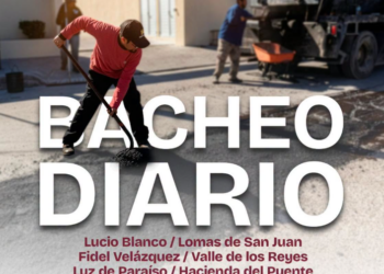 Gobierno de Matamoros avanza con programa permanente de bacheo en distintos sectores de la ciudad