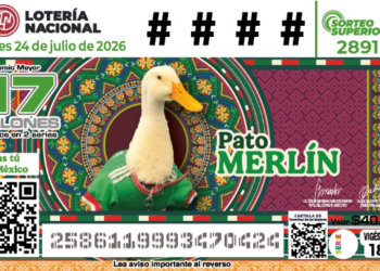 Pato Merlín tendrá boleto de la Lotería Nacional y este es el Premio Mayor