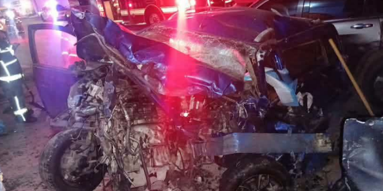 Muere conductor de DiDi y pasajero en choque en Matamoros; presunto responsable huyó
