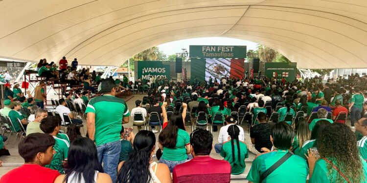 Reúne Fan Fest a más de 4 mil tamaulipecos para apoyar a la Selección Mexicana