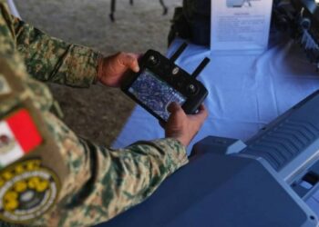 Equipo de vigilancia y sistemas antidrones utilizados para la seguridad durante el Mundial 2026 en México.